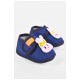 Пинетки для девочки темно-синего цвета 198342L