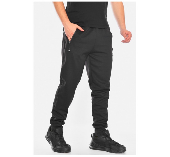 Спортивні штани чоловічі чорного кольору 198343L
