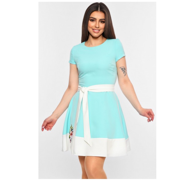 Платье женское бирюзового цвета 198821L