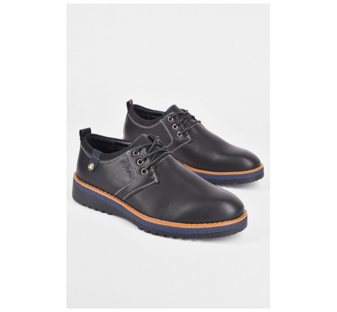 Детские туфли для мальчика черного цвета 198928L