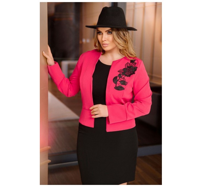 Женский пиджак малинового цвета 199128L