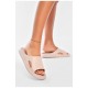 Шльопанці піна жіночі пудрового кольору 199327L