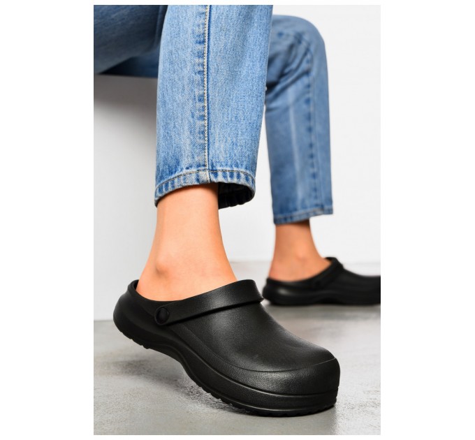 Крокси жіночі чорного кольору 199790L