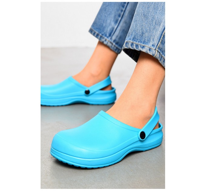 Крокси жіночі бірюзового кольору 199791L