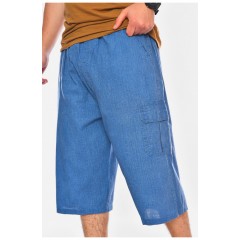 Бриджі чоловічі  напівбатальні  блакитного кольору 199890L