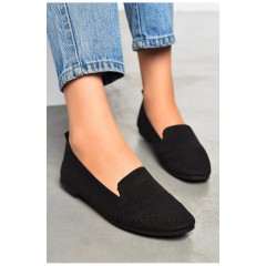 Балетки жіночі чорного кольору в`язані 199937L