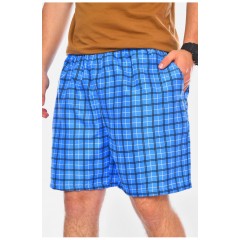 Шорти чоловічі батальні блакитного кольору з принтом 199966L