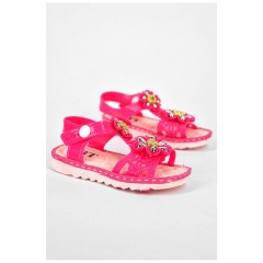 Босоніжки дитячі силіконові малинового кольору 199986L Босоніжки дитячі силіконові малинового кольору 199986L