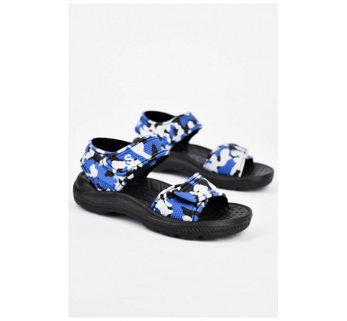 Босоножки детские пена бело-синего цвета 200003L