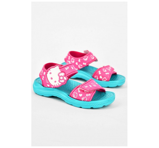 Босоніжки дитячі піна рожево-бірюзового кольору 200023L