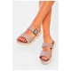 Шльопанці жіночі пудрового кольору 200096L