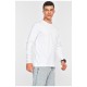 Кофта чоловіча напівботальна однотонна білого кольору 200103L