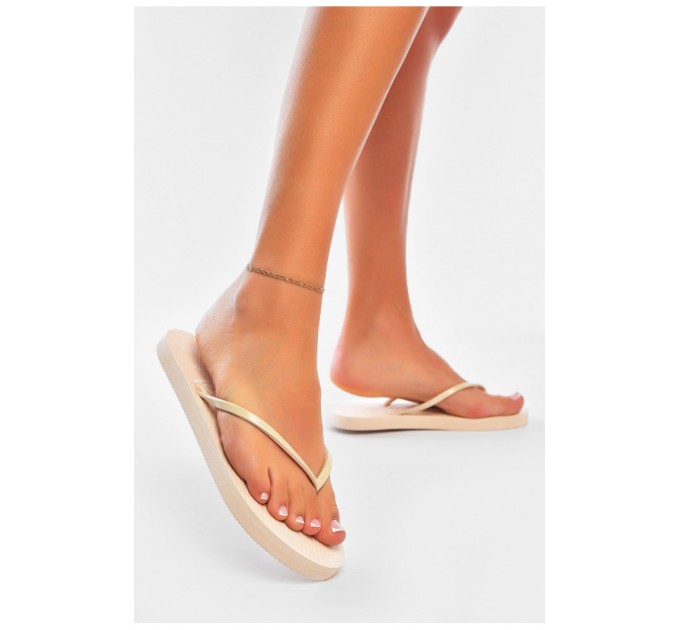 Вьетнамки женские пена бежевого цвета 200507L