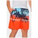 Шорти чоловічі помаранчевого кольору з принтом 200589L