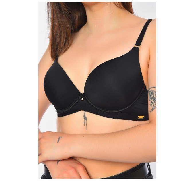 Бюстгальтер жіночий чорного кольору чашка С 200637L