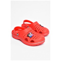 Кроксы детские красного цвета 200652L