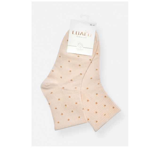 Носки женские демисезонные бежевого цвета 200733L