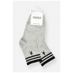 Шкарпетки підліток демісезонні сірого кольору 200869L
