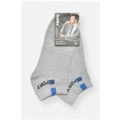 Носки мужские спортивные демисезонные серого цвета 200902L