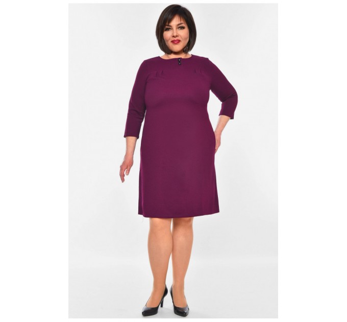 Сукня жіноча батальна фіолетового кольору 201107L