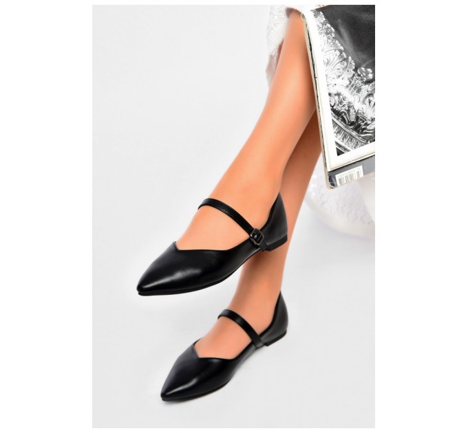 Балетки женские черного цвета 201157L