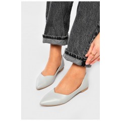 Балетки жіночі сірого кольору 201159L