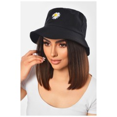 Панама жіноча  двостороння чорного кольору 201241L