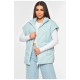 Жилетка жіноча однотонна світло-блакитного кольору 201257L