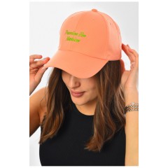 Кепка женская персикового цвета 201278L