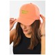 Кепка жіноча персикового кольору 201278L