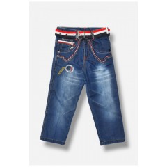 Джинси дитячі для хлопчика темно-синього кольору 201634L