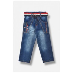 Джинси дитячі для хлопчика темно-синього кольору 201635L