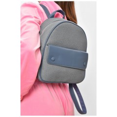 Рюкзак жіночий з екошкіри блакитного кольору 201947L