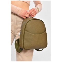 Рюкзак жіночий з екошкіри зеленого кольору 201949L