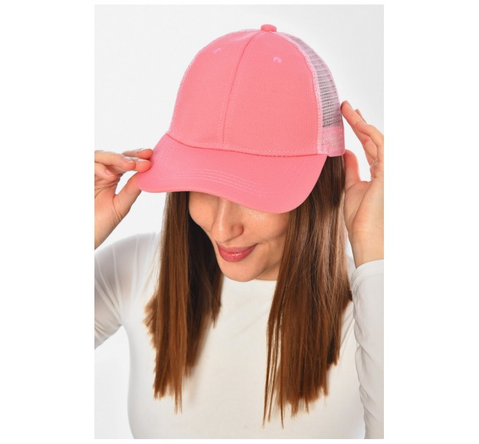 Кепка жіноча рожевого кольору 202016L