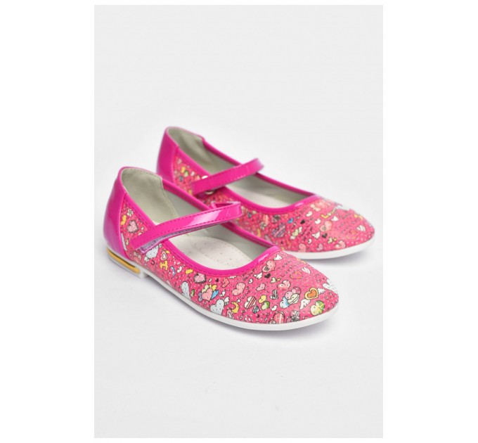 Балетки дитячі для дівчинки рожевого кольору 202245L