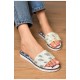 Шльопанці жіночі білого кольору 202360L
