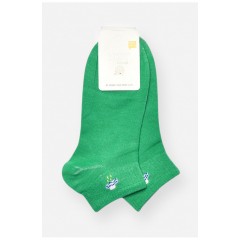 Шкарпетки жіночі спортивні демісезонні зеленого кольору 202414L