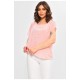 Блуза жіноча однотонна рожевого кольору 202701L