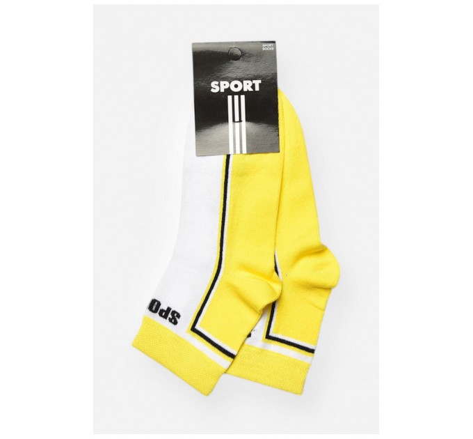 Шкарпетки жіночі демісезонні жовтого кольору 202808L