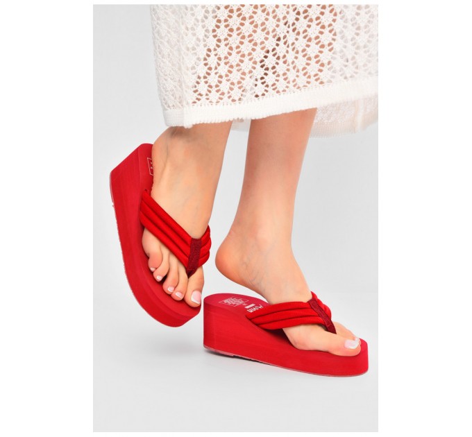 Вьетнамки женские пена красного цвета 202880L