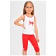 Костюм дитячий для дівчинки літній червоного кольору 202914L