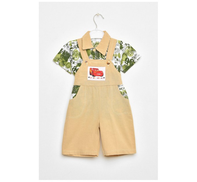 Костюм дитячий для хлопчика бежевого кольору 202962L