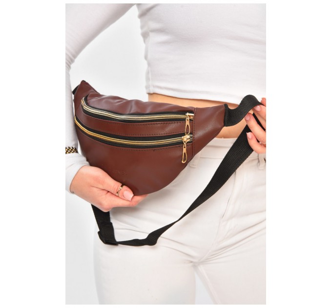 Бананка жіноча коричневого кольору 203283L