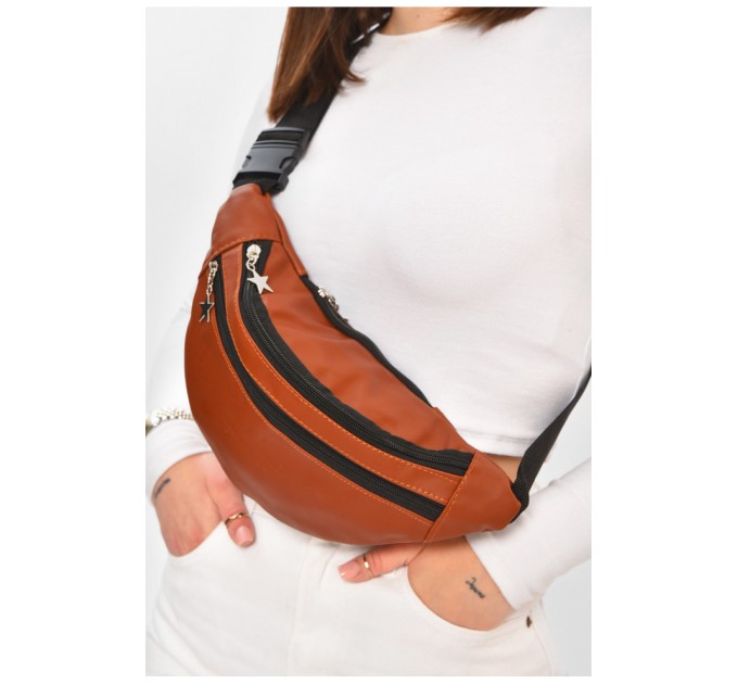 Бананка жіноча коричневого кольору 203284L