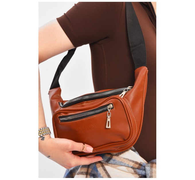 Бананка женская коричневого цвета 203312L