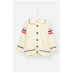 Кофта детская для девочки молочного цвета 203369L