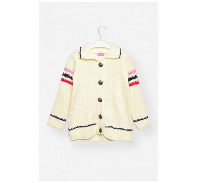 Кофта детская для девочки молочного цвета 203369L