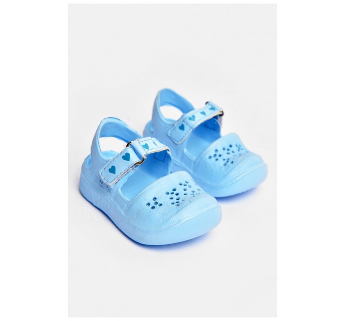 Босоніжки-піна для дівчинки блакитного кольору 203606L