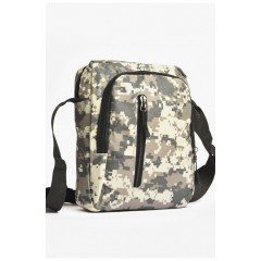 Сумка чоловіча через плече текстиль кольору хакі 203642L